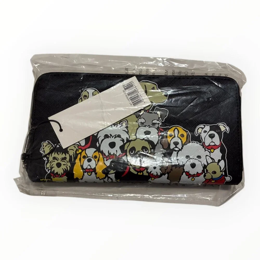 Marc Tetro Black Dog Print Wallet